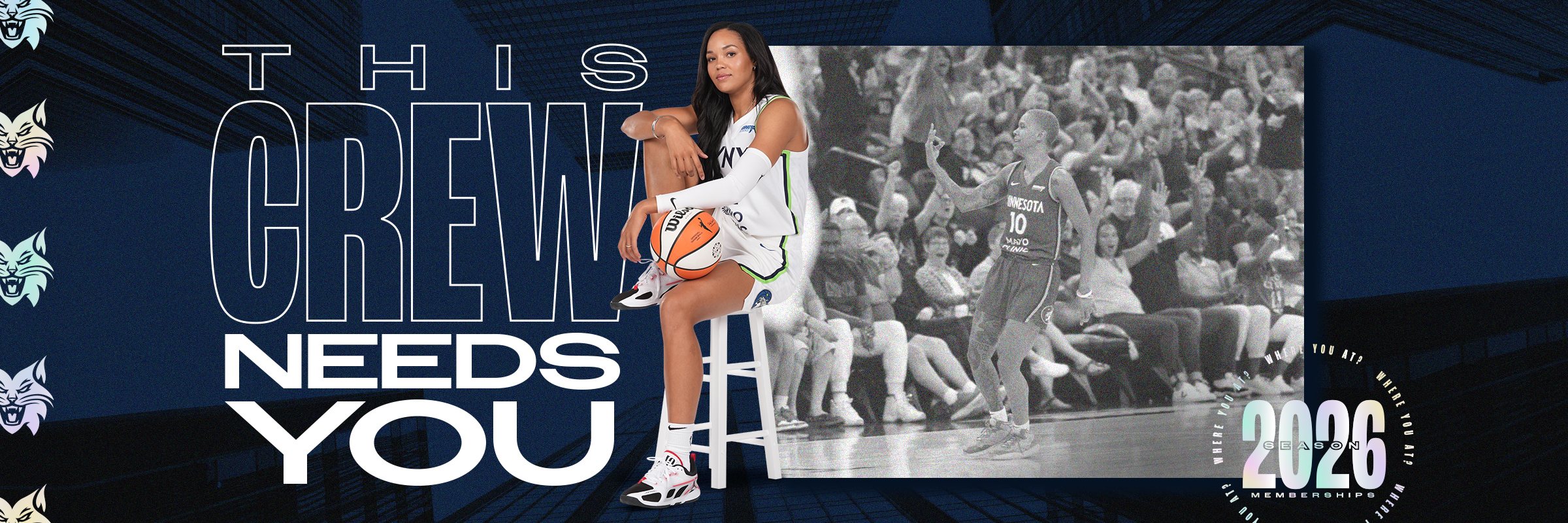 2026 Half Season New Membership | Minnesota Lynx Header