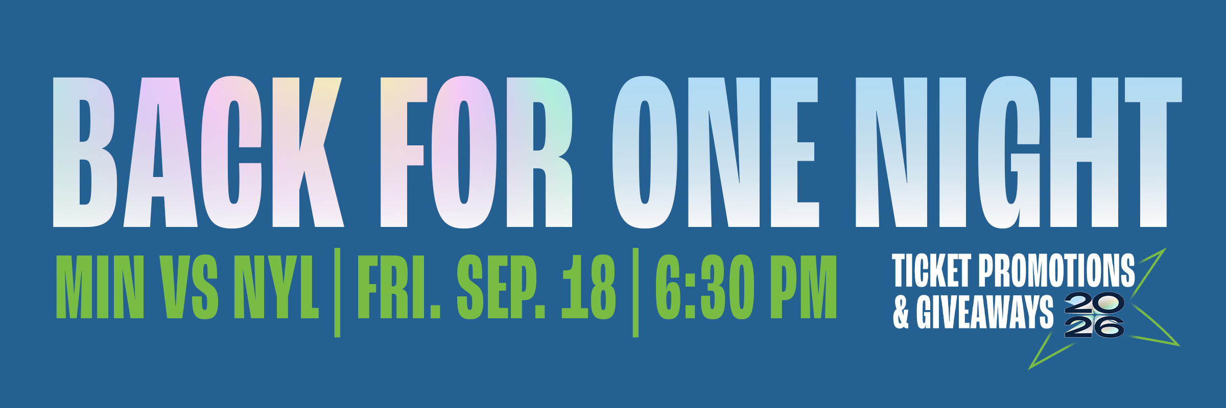 Last Chance Promotions & Giveaways | Minnesota Lynx