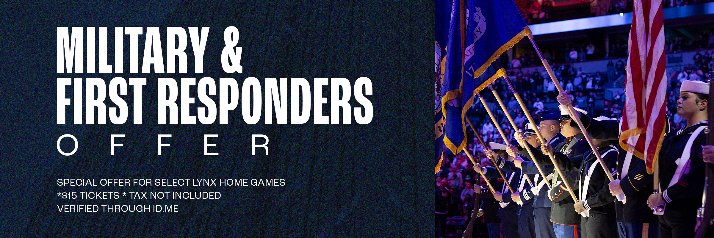 Military & First Responder - Promotions | Minnesota Lynx Header